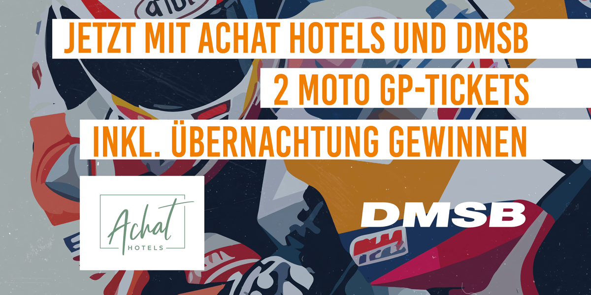 Gewinnspiel zur Moto GP am Sachsenring mit DMSB und ACHAT Hotels