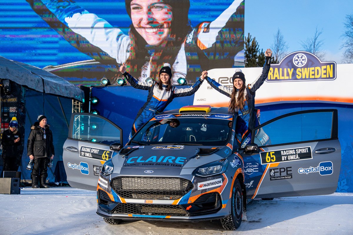 Claire Schönborn und Jara Hahn, Rally Sweden 2025