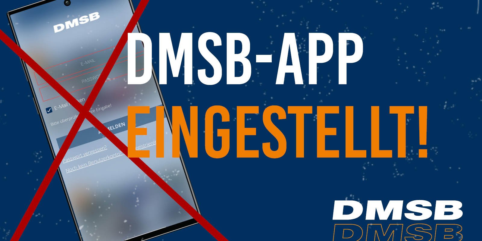 DMSB App eingestellt